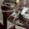 Fritz Hansen After matbord Ø120 cm Polerad marmor-burgundy