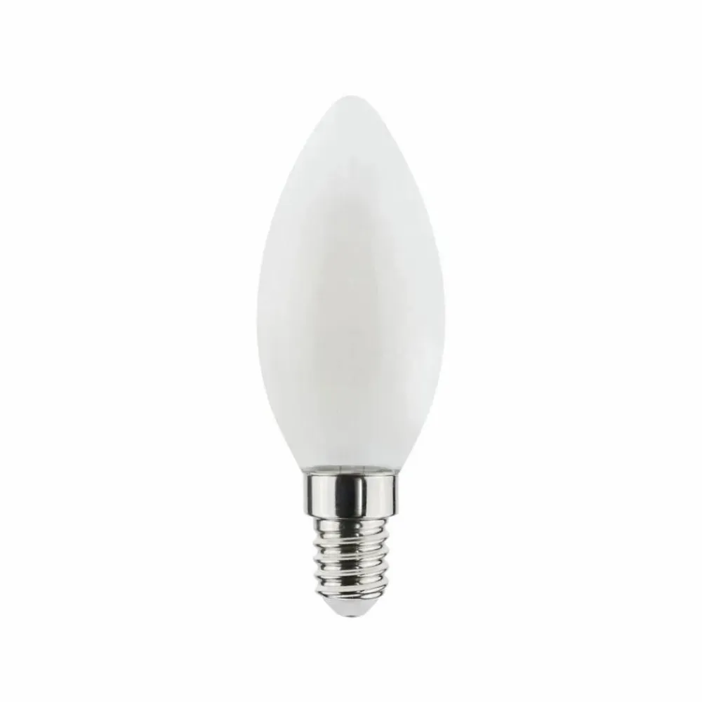 Discount Airam Filament LED dim to warm-kronljus ljuskälla opal e14 5w