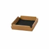 LIND DNA Airy Nupo bricka Black ink-teak mini