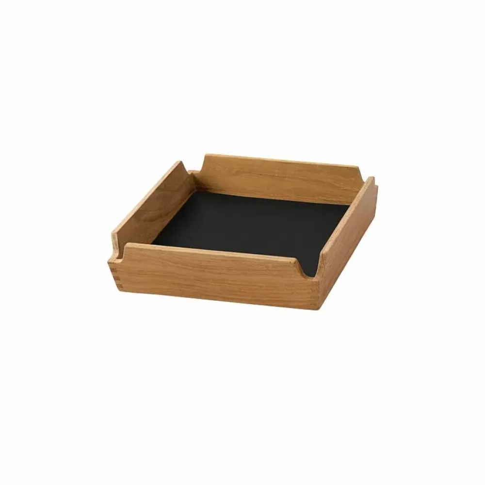 LIND DNA Airy Nupo bricka Black ink-teak mini