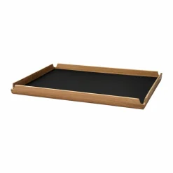 LIND DNA Airy teakbricka square L Nupo black ink