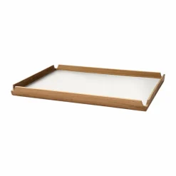 Best LIND DNA Airy teakbricka square L Nupo pure white
