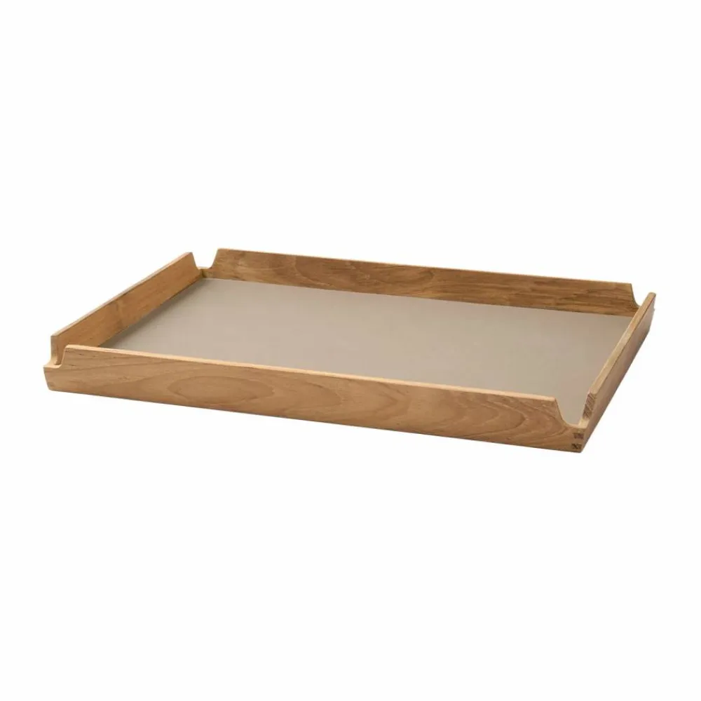 LIND DNA Airy teakbricka square M Nupo clay brown