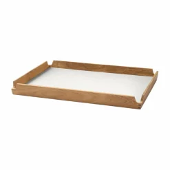 Clearance LIND DNA Airy teakbricka square M Nupo pure white