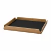 LIND DNA Airy teakbricka square S Nupo black ink