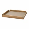 LIND DNA Airy teakbricka square S Nupo clay brown