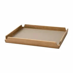 LIND DNA Airy teakbricka square S Nupo clay brown