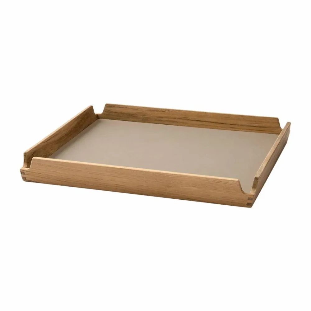 LIND DNA Airy teakbricka square S Nupo clay brown