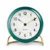 Arne Jacobsen Clocks AJ Station bordsklocka grön grön