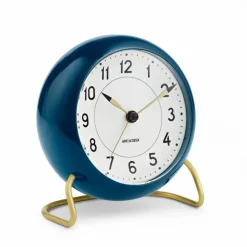 Discount Arne Jacobsen Clocks AJ Station bordsklocka petrolblå petrolblå