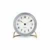Arne Jacobsen Clocks AJ Station bordsur 12 cm grå-vit