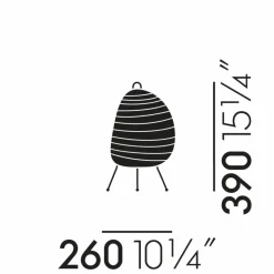 Online Vitra Akari 1N bordslampa Vit
