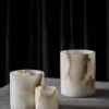 Tell Me More Alabaster ljuslykta Vit-beige S 10 cm