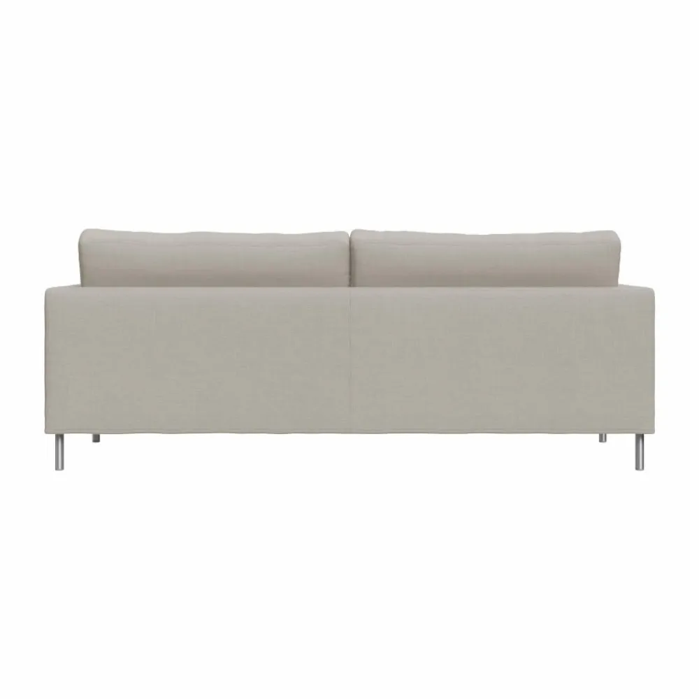 Clearance Fogia Alex High 2 5-sits soffa Tyg Hiro Sand-aluminiumben
