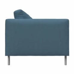 Fogia Alex 2 5-sits soffa Tyg Hiro Light Blue-aluminiumben
