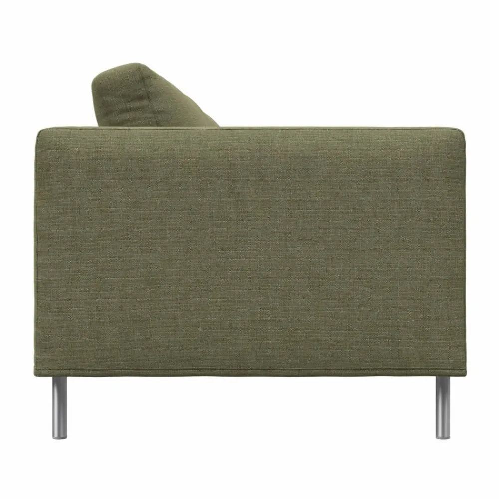 Sale Fogia Alex 2 5-sits soffa Tyg Hiro Lightgreen-aluminiumben