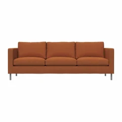 Fogia Alex 3-sits soffa Tyg Hiro Rustred-aluminiumben