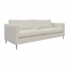 Best Fogia Alex 2 5-sits soffa Tyg Hiro White-aluminiumben