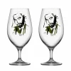 Best Kosta Boda All about you ölglas 40 cl 2-pack Want him (grön)