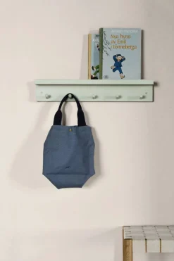 Barn Scandi Living Alley knopplist med hylla Green