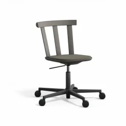Online Stolab Alt stol snurrstativ klädd sits björk Hallingdal 65-153 dark grey-mörkgrå 62