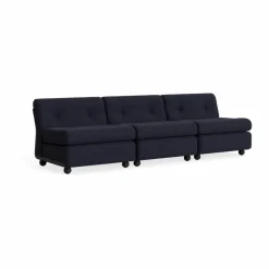 HAY Amanta soffmodul Anthracite-turf blue red mélange 3-sits