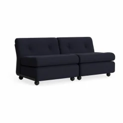 HAY Amanta soffmodul Anthracite-turf blue red mélange 2-sits