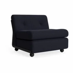 HAY Amanta soffmodul Anthracite-turf blue red mélange 1-sits/fåtölj