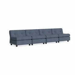 HAY Amanta soffmodul Frost blue-turf blue 4-sits