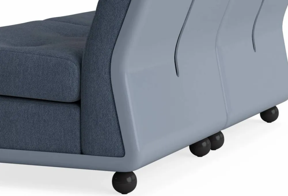 HAY Amanta soffmodul Frost blue-turf blue 2-sits