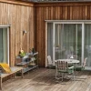 Best Grythyttan Stålmöbler 9A matbord Teak-varmförzinkat stativ Ø120 cm