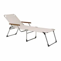 Fiam Amigo solsäng hög med armstöd White-beige
