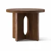 Audo Copenhagen Androgyne sidobord Ø50 cm valnötsbas Valnöt-bordsskiva