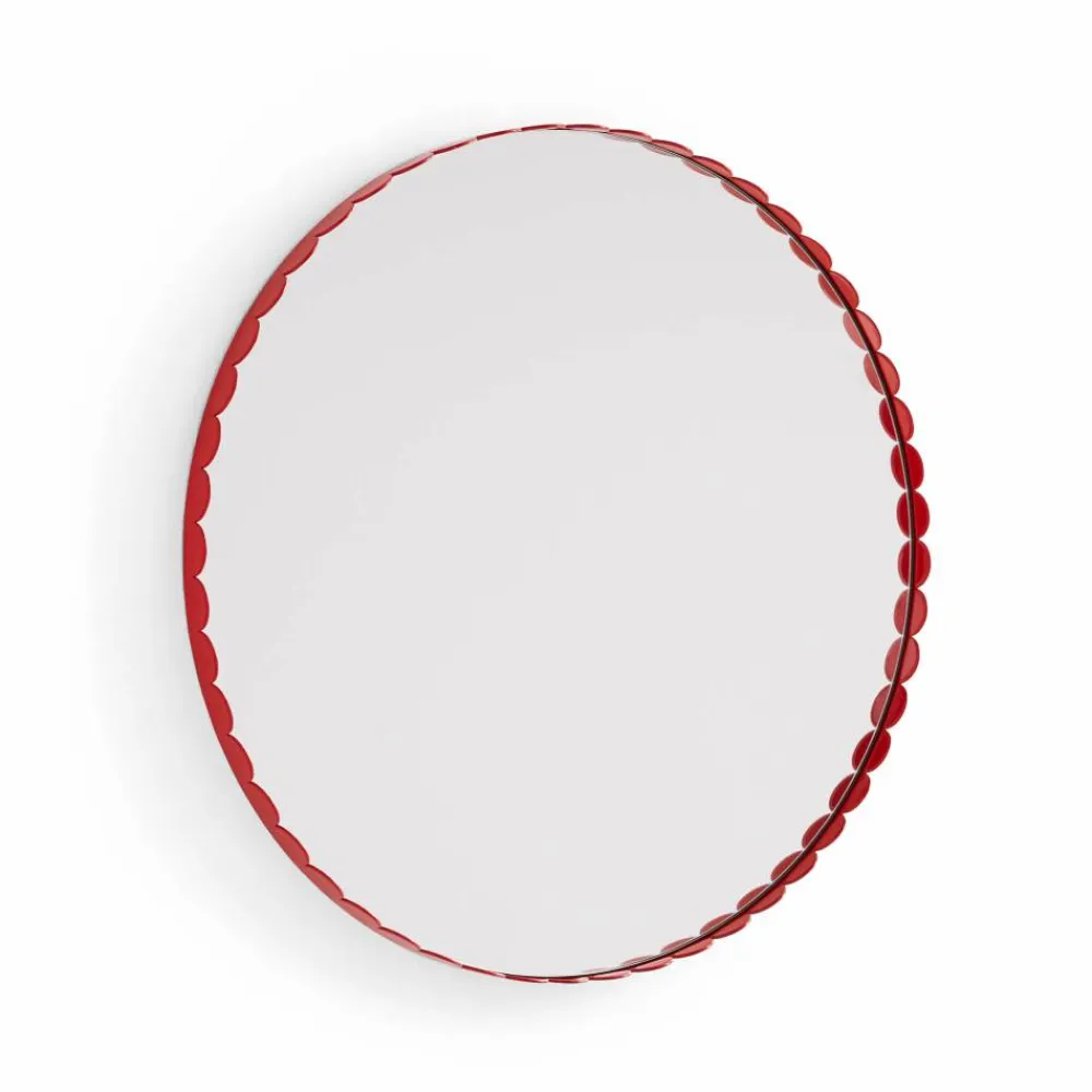 HAY Arcs Mirror spegel Ø60 cm Red