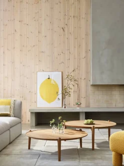 Design House Stockholm Aria soffbord Dark oak Ø50x37 cm
