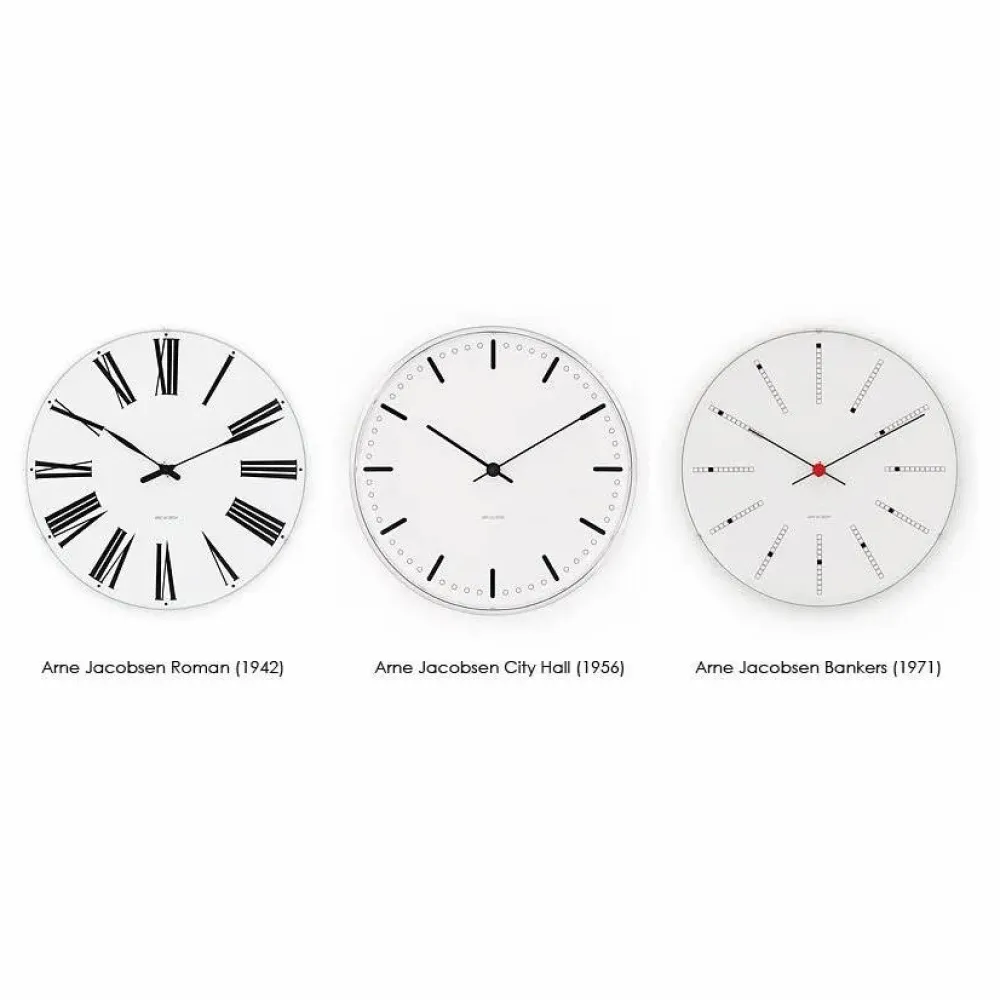 Online Arne Jacobsen Clocks Arne Jacobsen Bankers klocka Ø 290 mm
