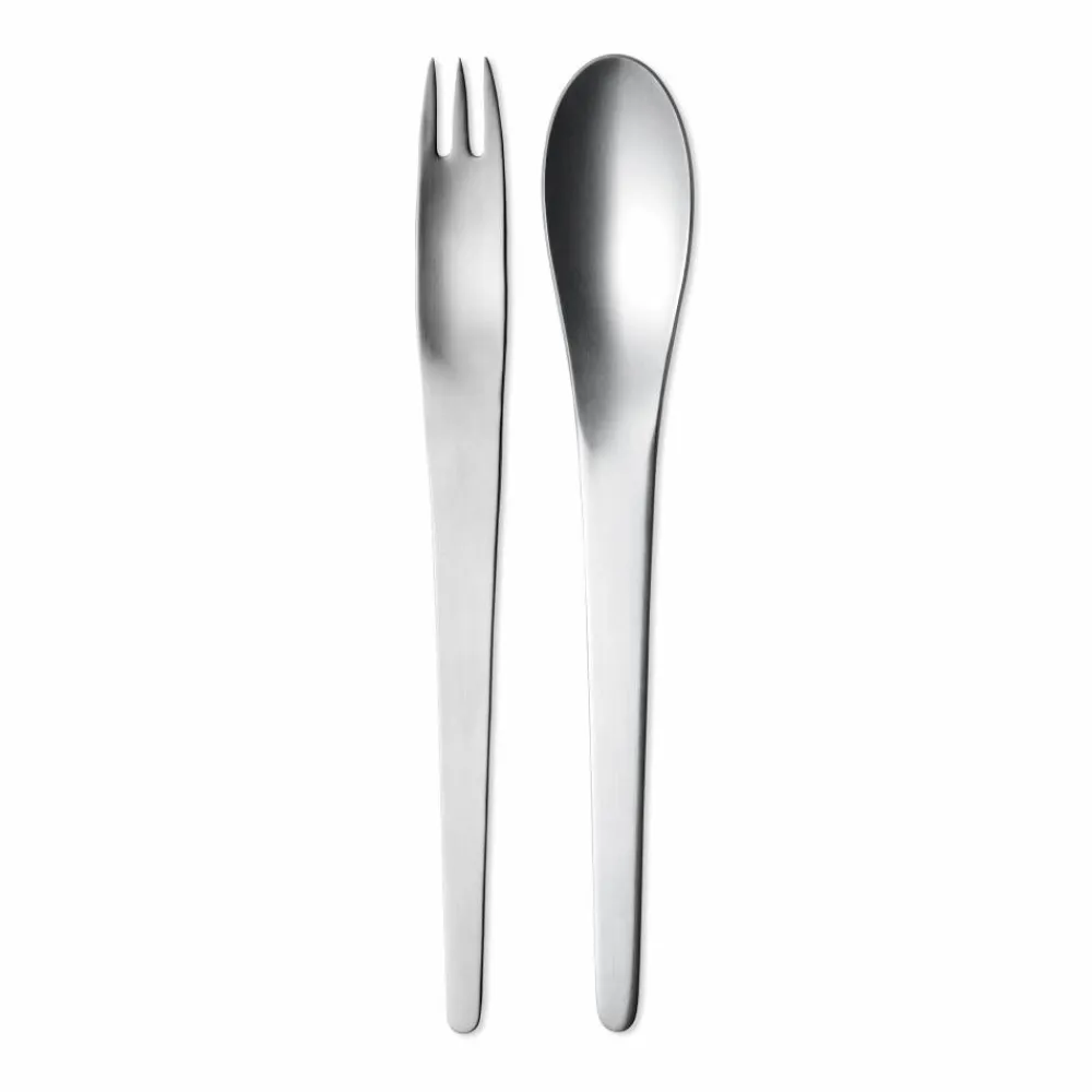 Outlet Georg Jensen Arne Jacobsen serveringsbestick 2 delar