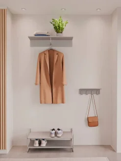 Zone Denmark A-shoe rack skohylla 33x80 cm Soft grey