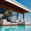 Skargaarden Asker modulsoffa Sunbrella Sling taupe beige hörndel