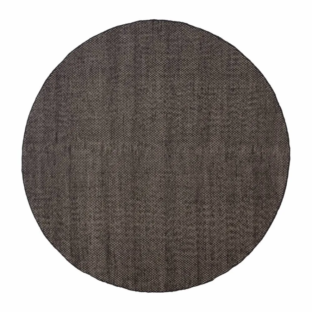 Linie Design Asko matta rund Black Ø240 cm