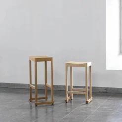 Artek Atelier barpall Svartlackerad björk-H65 cm