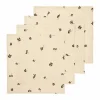 Sale Ferm Living Baies bomullsservett 40x40 cm 4-pack Natural-dark chocolate