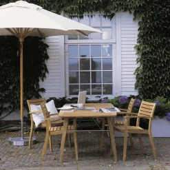 Fritz Hansen Ballare karmstol Teak