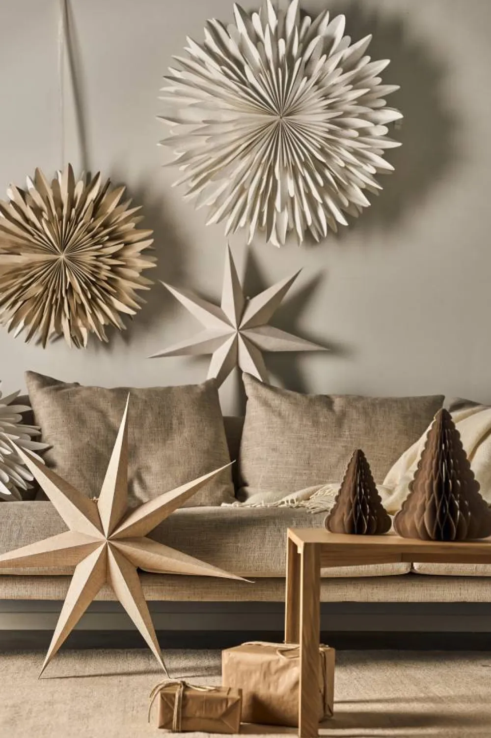 Clearance Scandi Living Bare adventsstjärna vit 60 cm