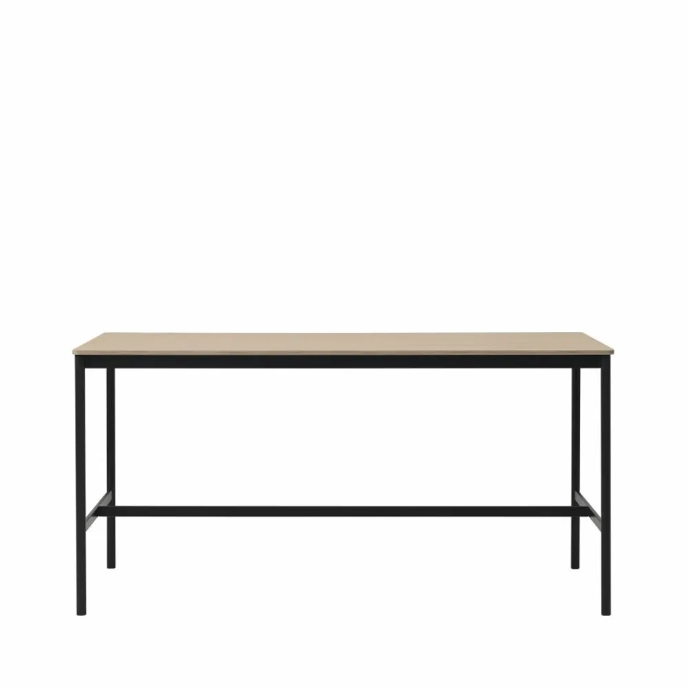 Clearance Muuto Base High barbord oak svart stativ plywoodkant b85 l190 h95