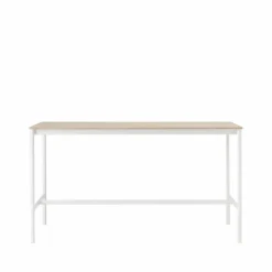 Muuto Base High barbord oak vitt stativ plywoodkant b85 l190 h105