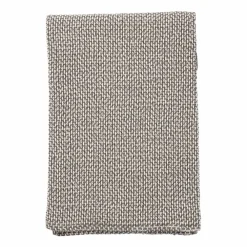 Clearance Klippan Yllefabrik Basket bomullsfilt 130x180 cm Grå