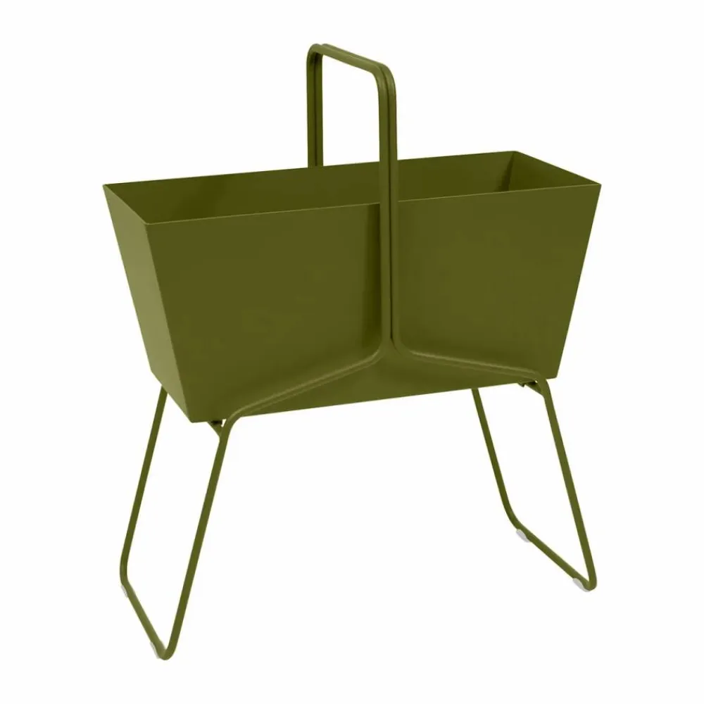 Fermob Basket high planteringsbox Pesto (grön)