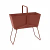 Outlet Fermob Basket high planteringsbox Red ochre (röd)