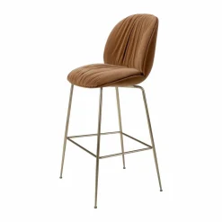 GUBI Beetle Soft barstol 75 cm helklädd Sunday Dedar 112-antik mässing